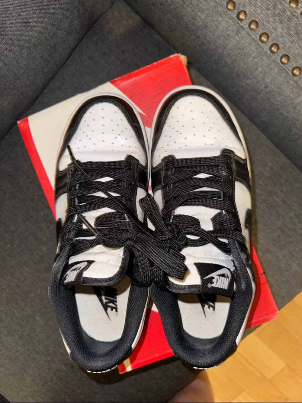 Nike Black and White Low-Top Sneakers
